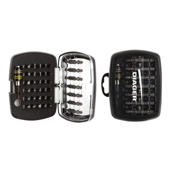  Coffret embouts torsion - 38 pièces - Diager