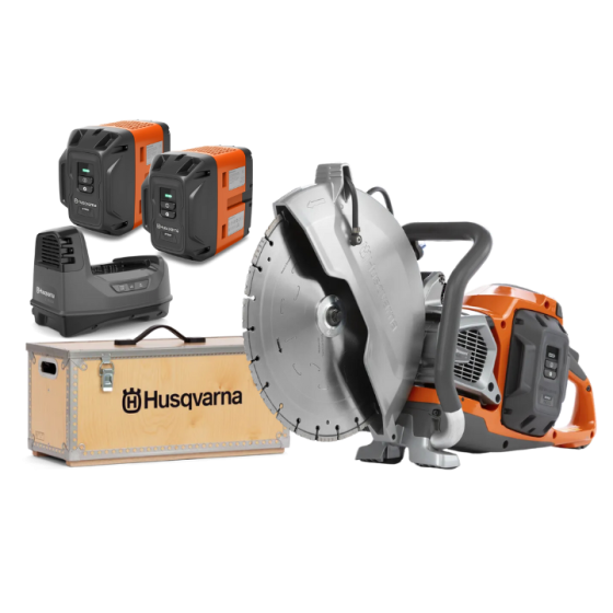  Découpeuse Ø350 K1 + 2 batteries + chargeur + coffre - Husqvarna