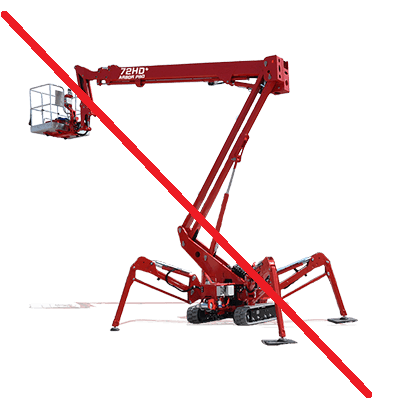 Location Nacelle Araignée sur Chenilles 17m - Bi-Energie