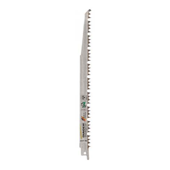  5  lames de scie sabre 240 mm bois vert, bûche - Diager