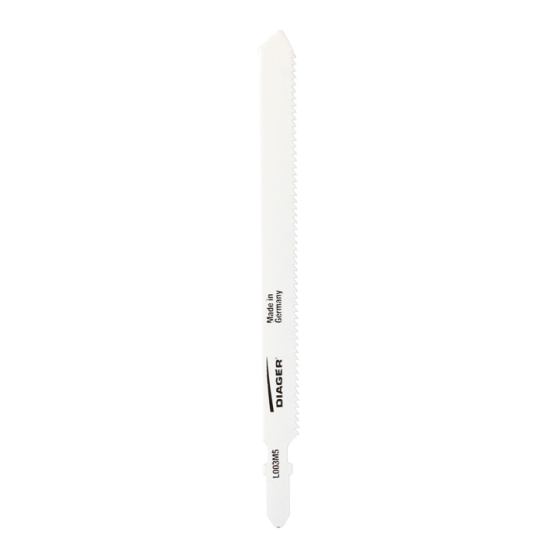  5 lames scie sauteuse 132 mm - acier et cuivre - Diager