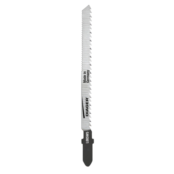  5 lames scies sauteuse 100 mm - bois et parquet - Diager
